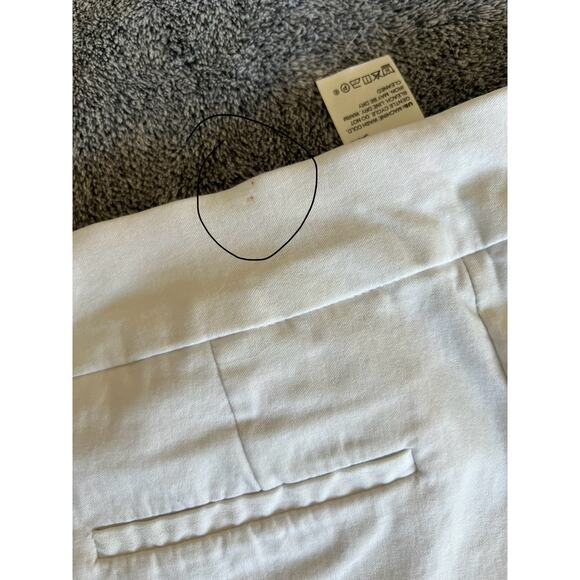 Chico's Brigitte Slimming White Stretchy Straight Leg Slit Ankle Jean Pants 8 1R - Picture 9 of 9